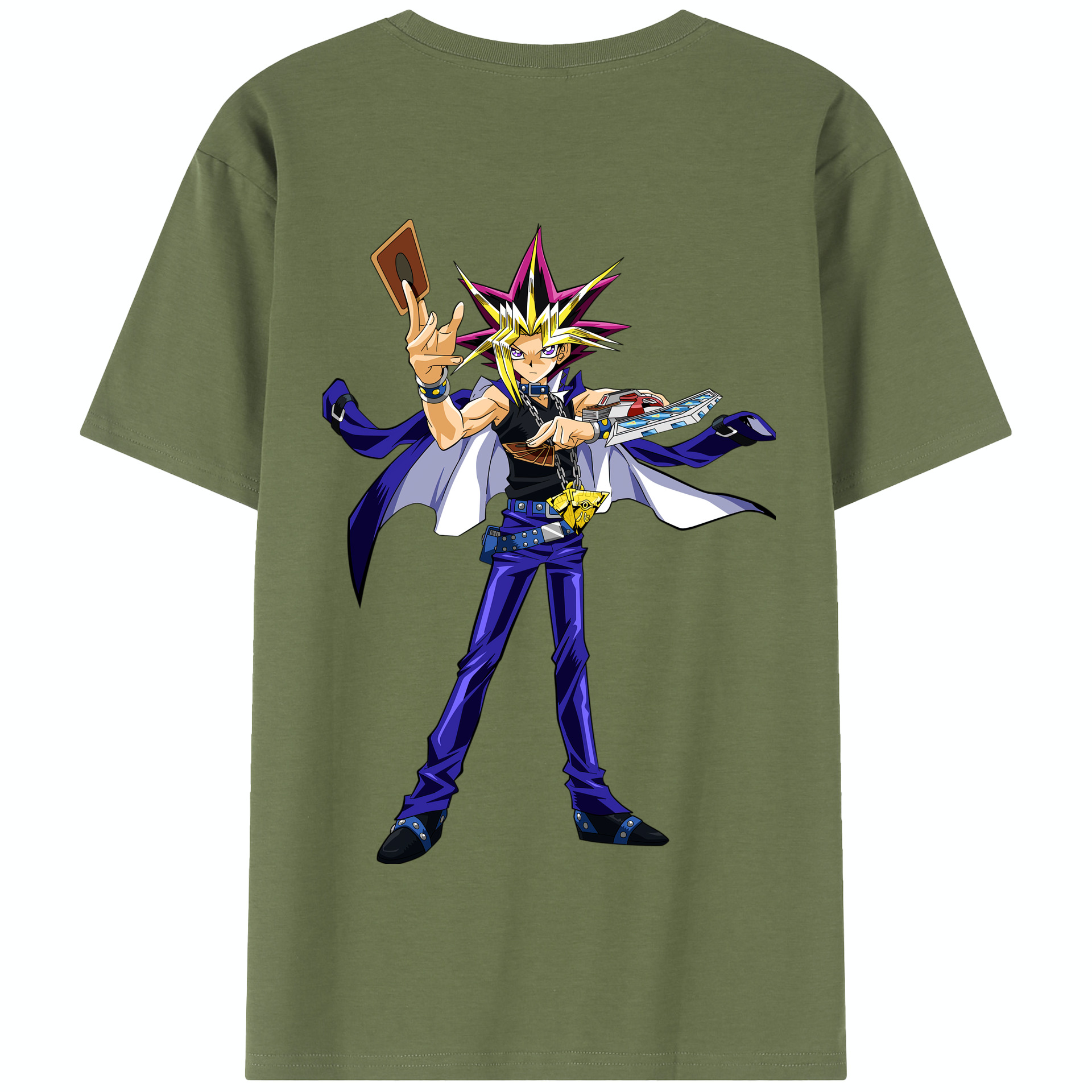 （画像用） 遊☆戯☆王 Yu-Gi-Oh! 綿100％半袖Tシャツ（背面プリント）
